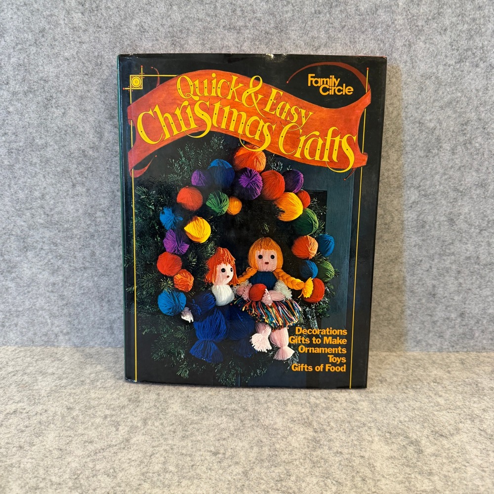 Quick and Easy Christmas Crafts by Family Circle, Hardcover 1970s